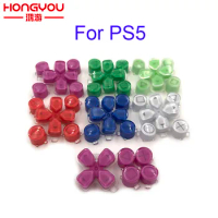 50Sets D-pad Move Action Dpad Key ABXY X Buttons Set Repair Part Replacement for Playstation Dualshock 5 PS5 Controller Gamepad