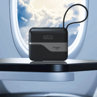Cager PD151W 15000mAh 45W PD 自帶線行動電源(雙模快充線 LED顯示)