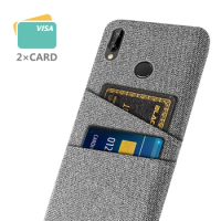 Soft touch fabric case with card slot for Huawei Nova 3i, case for Nova 3i, nova3i, ine-lx1, ine-lx2r, nova3i