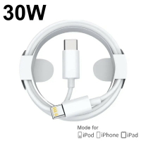 【日本代購】30W PD 快速充電 USB Type C 轉 Lightning 線 適用於 Apple iPhone 14 13 12 11 充電線手機配件