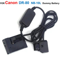 D-TAP Dtap 12-24V Step-Down Power Cable+DR-80 NB-10L Dummy Battery ACK-DC80 For Canon PowerShot G15 G16 SX60HS SX50 SX60 G1 G16