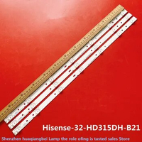 FOR 100% New LED bar light for 32inch Hisense LED32K188 TV 32_HD315DH-B21_3X7_3030C 595mm 1set=3pcs 3V 1pcs=7led