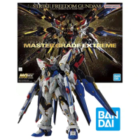 Bandai Genuine MGEX SEED 1/100 Strike Freedom Gundam Z.A.F.T. ZGMF-X20A EXTREME METALLIG COMBINATION Model kit Assembled toy