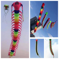 free shipping 12m centipede kite flying soft kite nylon fabric inflatable show kite pendant kite large kites flying toy windrad