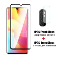 2-in-1 camera + Curved Tempered Glass for Xiaomi Mi Note 10 Lite Glass for Xiaomi mi Note 10 lite note10 10lite Screen Protector
