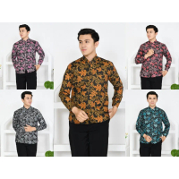 Kemeja Batik Pria Prada Dewasa Lengan Panjang