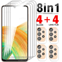8in1 Camera Film Protective Glass Sumsung A33 Tempered Screen Protectors For Samsung Galaxy A33 A 33 5G Glass Full Cover Films