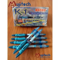 KENKO GEL PEN K-1 Retractable BOLPEN PULPEN GEL 0.5 MM GP K1 BIRU KENKO