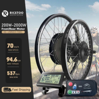 Electric Kit 250W-2000W Electric Bicycle Conversion Kit Front /Rear Wheel Drive Hub Motor with Accessories 20-29 inch700C