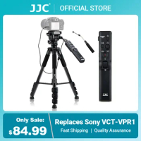 JJC VCT-VPR1 Remote Control Tripod Video Tripod for Sony FX30 A7R A7IV A7/A7R IV III II ZV1 ZV-1 A6600 A6500 A6400 A6300 A7SIII