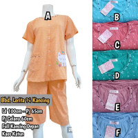Babydoll Pendek Full Kancing Lorita, Baju Tidur Menyusui