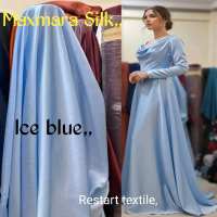 Cod!!Bahan Kain Satin Maxmara Silk Terbaru/Bahan Kain Wanita Dress Gamis Tunik Serta Seragaman Pesta