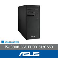 【ASUS 華碩】i5 GT1030獨顯商用電腦(D500TE/i5-13500/16G/1T HDD+512G SSD/GT1030/W11P)