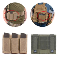 Tactical Triple Pistol Mag Pouch Military Pistol Ammo Bag Airsoft Magazine Molle Pouch for Glock M1911 92F Magazine 40mm Grenade