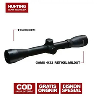 Alat Olahraga Outdoor - GAMO NITRO 4x32 Mildot – Jernih, Stabil & Presisi Tanpa Lampu -Alat Eksplora