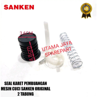SEAL KARET PEMBUANGAN MESIN CUCI SANKEN 2 TABUNG ORIGINAL 1 SET