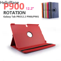 For Samsung Galaxy Tab Note Pro 12.2 inch P900 P901 P905 T900 SM-P900 Tablet Case 360 Rotating Bracket Flip Stand Leather Cover