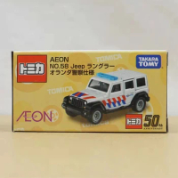 TOMICA Tomica 1/64 Jeep Wrangler Dutch police car style alloy car toy model collection gift