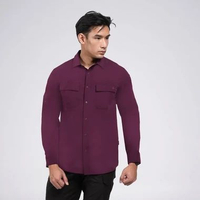 Kemeja Panjang Pria Cartenz Tactical Stone Cold Dark Violet (71) L