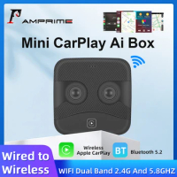 AMPrime Wireless CarPlay/Android Ai Box Mini Smart Box Dongle Activator Android auto For Audi Benz Volvo VW Toyota Volkswagen