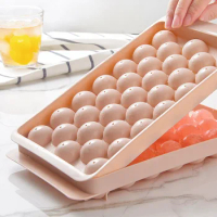 33 Grid Ice Boll Hockey PP Mold Frozen Whiskey Ball Popsicle Ice Cube Tray Box Lollipop Making Gifts Kitchen Tools Accessories