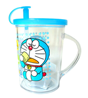 哆啦A夢 DE027 單耳吸杯 塑膠水杯 盥洗杯子 漱口杯 水杯 口杯 台灣製造 臺灣製造