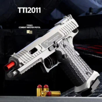 Automatic 2011 Pistol Decompression Radish Gun Continuous Shell Ejection Desert Eagle Empty Hanging Revolver Toy Gun Boys Gift
