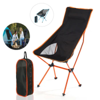 Portable Camping Foldable Chair Fishing Beach Travel Relaxing Lightweight Lounges Folding Ultralight Nature Hike Outdoor Chairs
