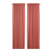 MAJGULL 高度遮光窗簾 2件裝, 粉紅色, 145x250 公分