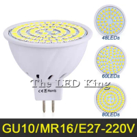 GU10 220V LED Spotlight Lamp MR16 E27 2835 Led Bulb GU 10 110V 12W 9W 6W Spotlights Lampada Leds GU 5.3 Spot light For Lighting