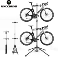 ROCKBROS Aluminum Alloy Bike Work Stand Storage Display Bicycle Repair Tools Adjustable Fold Professional Bike Accessory