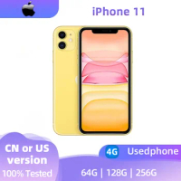 Apple iPhone 11 Original iOS Mobile Phone 6.1inch A13 Bionic 4GB RAM 64GB/128GB/256GB ROM Hexa Core 