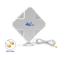 35dBi 4G LTE Wifi Antenna High Gain Antenna Mimo SMA TS9 3G GSM WiFi Signal Booster for Huawei Mobile Hotspot Router Modem