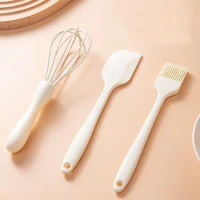 Household Heat-resisting Bake Silicone Tableware Cake Cream Spatula Whisk Barbecue Oil Brush Gadget for Cooking Kitchen