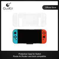 Gulikit NS17 Transparent Crystal Case for Nintendo Switch NS Switch 360 Protector Shell Compatible With ROUTE AIR Dock