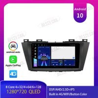 9'' Android 10.0 Car multimedia Player Stereo Radio for Mazda 5 2010-2014 GPS Navigation Bluetooth 4G USB Carplay DSP IPS