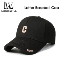 [จัดส่งทันที] LouisWill cap for men Unisex Baseball Cap Fashionable Letter Cap Sun Shading Cap Breat