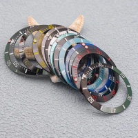 Mod 38mm Ceramic Watch Bezel Insert Ring for Seiko SKX007 SKX009 SKX011 SRPD Sub Watch Case NH35 NH36 Movement Watch Parts