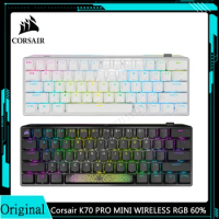 Corsair K70 PRO MINI WIRELESS RGB 60% Mechanical Gaming Keyboard Fastest Sub-1ms Wireless Swappable CHERRY MX Red Keyswitches