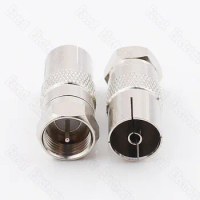 Imperial F Head Connector Set-top BOX Adapter For Digital TV F Male To RF Female Copper