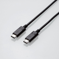 【ELECOM】USB 2.0 Type-C雙頭認證規格傳輸充電線(2.0m黑)