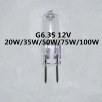 10pcs G6.35 12V 100W bulb G6.35 12V bulb G6.35 12V 50W mechanical lighting G6.35 12V 20W G6.35 halogen bulb 12V 35W G6.35 bulb