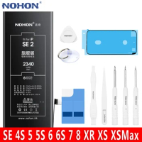NOHON Battery For iPhone SE 4S 5 5S 6 6S 7 8 XR XS XSMax For iPhoneSE 2020 iPhone5S iPhone8 iPhone7 iPhoneXS Replacement Bateria