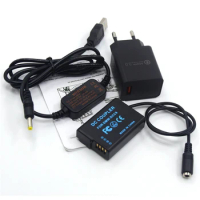 DMW-DCC9 DMW-BLD10 BLD10E BLD10PP Dummy Battery+Power Bank USB Cable+Charger for Panasonic DMC GX1 GF2 G3 G3K G3R G3T G3W G3EGK