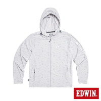 EDWIN 涼感系列 防曬外套-男-銀灰色