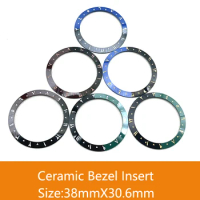 SKX007 Ceramic Bezel Insert, Size 38mm X 30.6mm Curved for Seiko SKX007/SKX009/SKX011/SKX171/SKX173/SRPD Cases Accessories 07