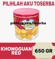 KHONG GUAN ASSORTED RED MINI KALENG 650 gr - ( HARGA 1 Kaleng )