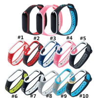 200pcs Mi Band 3 strap sport Silicone watch wrist Bracelet miband3 strap accessories Mi band3 bracelet smart for Xiaomi strap