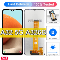 6.5" For Samsung Galaxy A32 5G LCD Display Touch Screen, For Samsung A32 A326B A326U A326W LCD Display Replace,with Frame