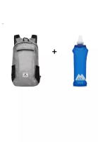MasterTool 戶外折疊背包,灰色- 20L + 326ml，戶外折疊水瓶